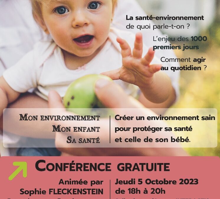 Conférence : La santé des enfants et les polluants environnementaux